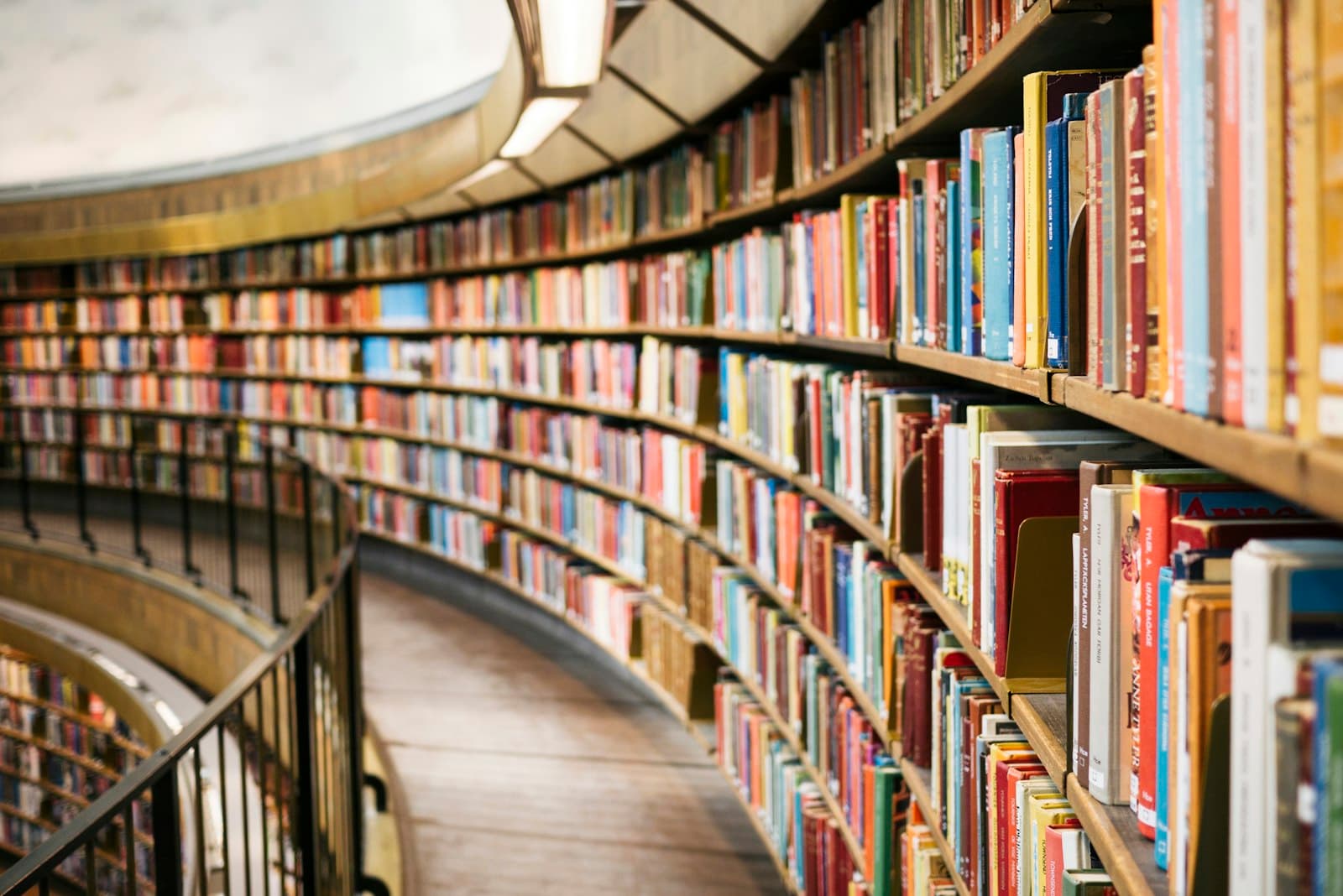 Open books on a table